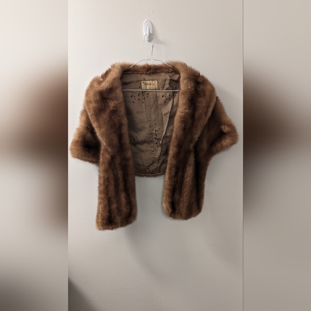 Vintage mink capelet fur stunning O/S